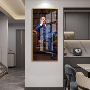 Baba Saheb Library Portrait Wall Painting