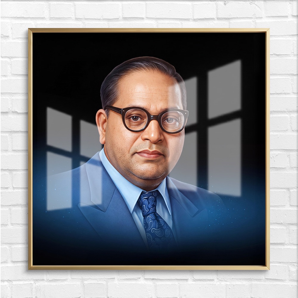 Modern Baba Saheb Studio Portrait Painting - Image 4