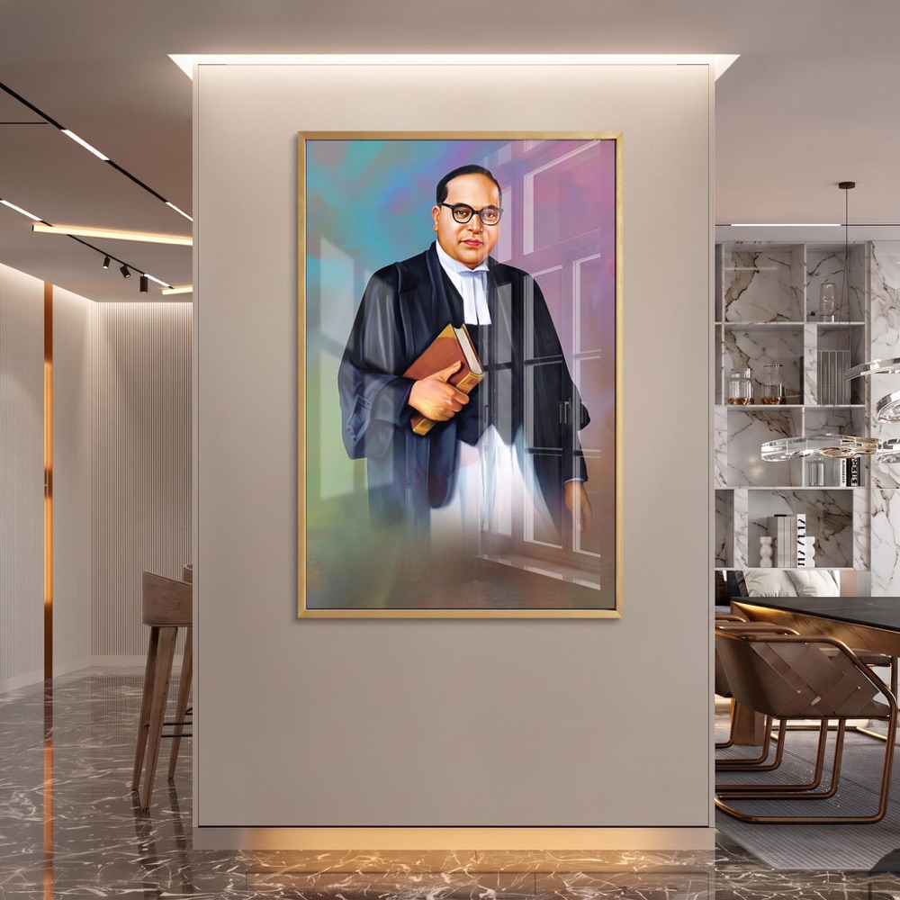 Dr Bhimrao Ambedkar Lawyer Robe Wall Art