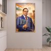 Dr BR Ambedkar Holding Constitution Wall Art