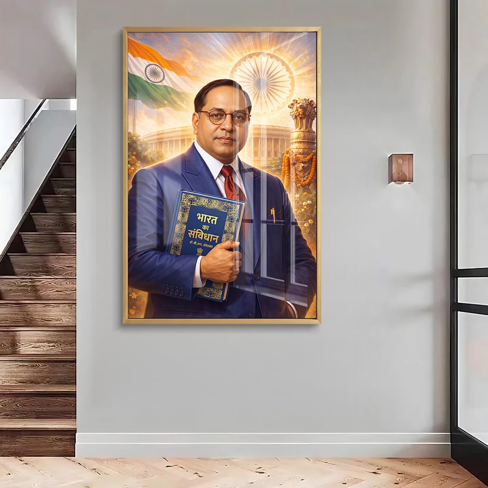 Dr BR Ambedkar Holding Constitution Wall Art - Image 2