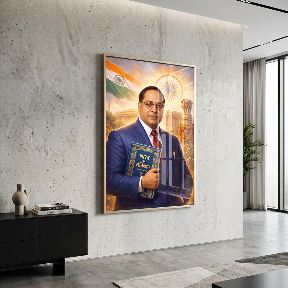 Dr BR Ambedkar Holding Constitution Wall Art - Image 3