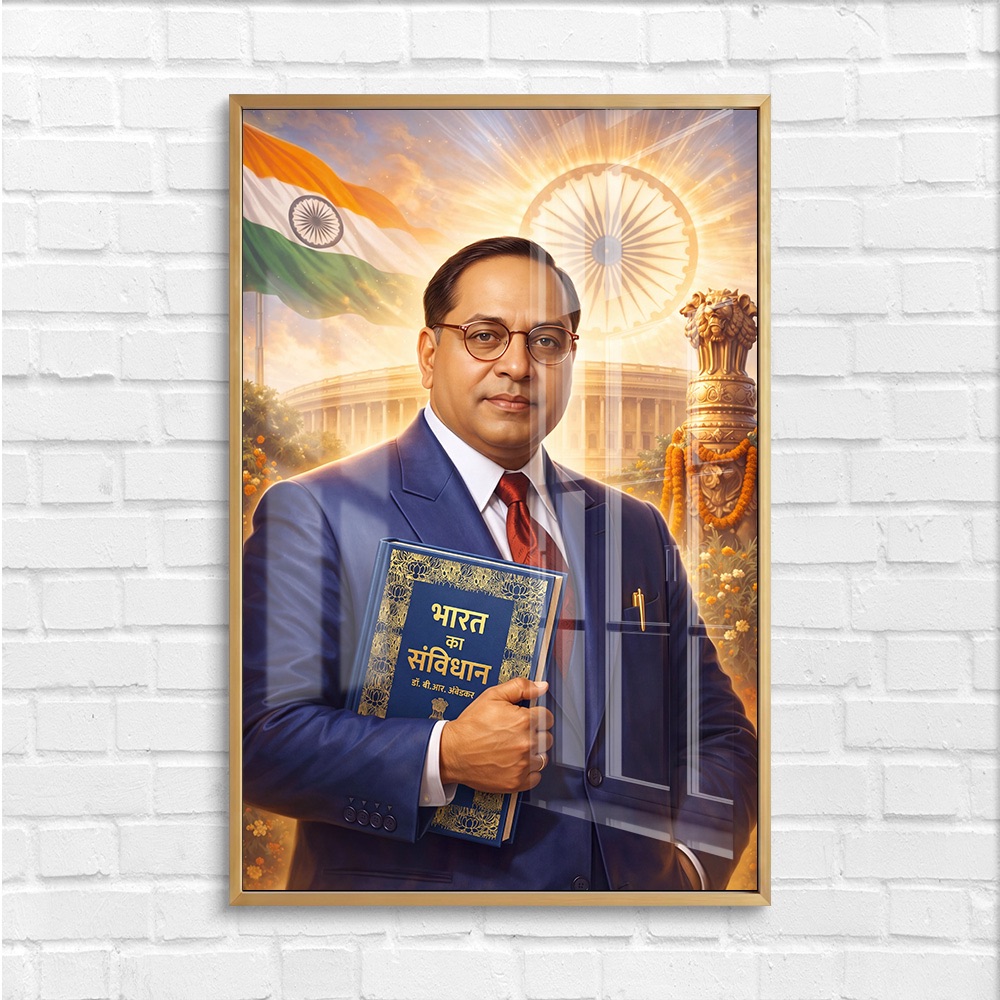 Dr BR Ambedkar Holding Constitution Wall Art - Image 4