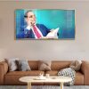 Modern Dr BR Ambedkar Reading Book Wall Painting