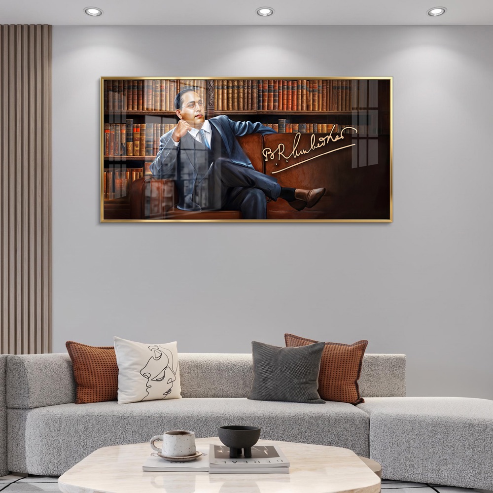 Babasaheb Ambedkar Signature Sofa Painting - Image 2