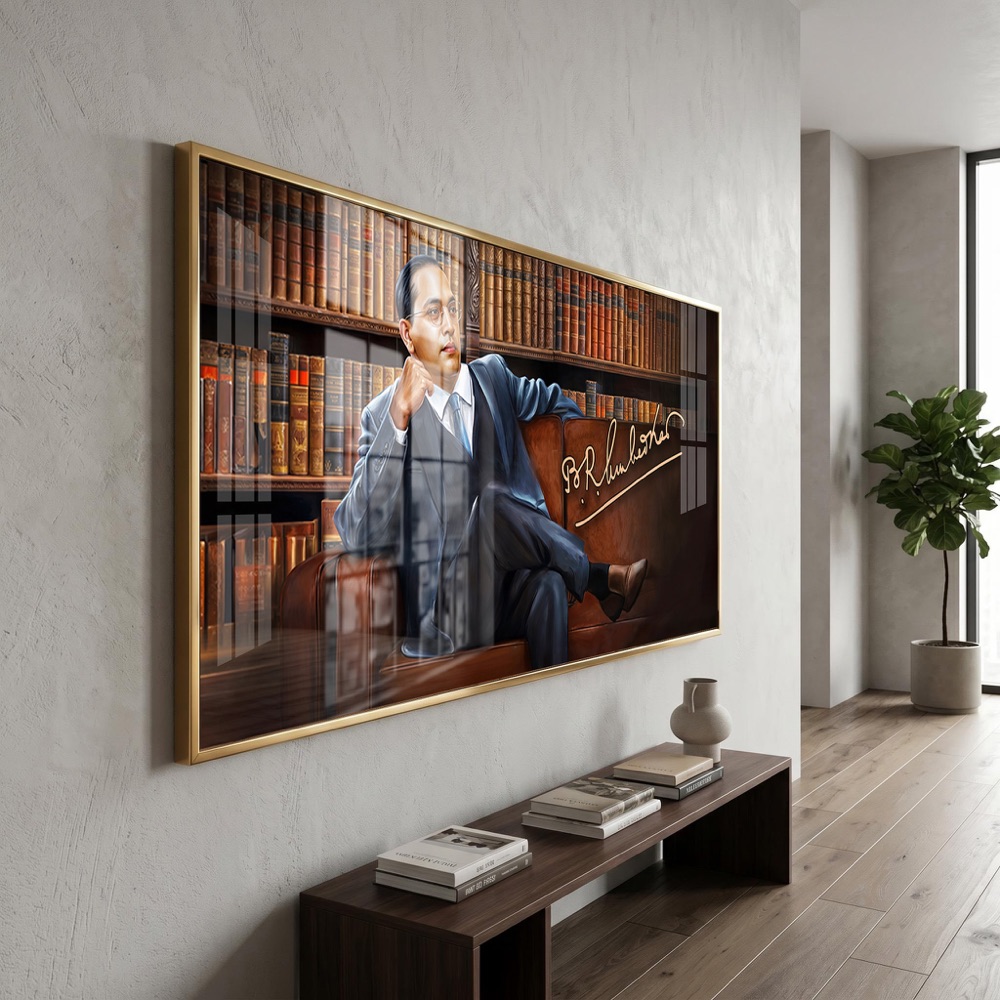 Babasaheb Ambedkar Signature Sofa Painting - Image 3