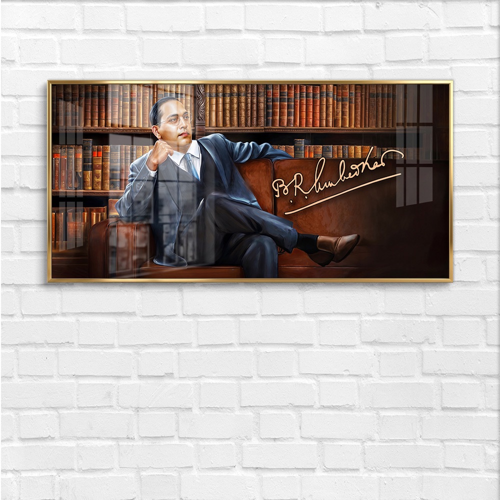 Babasaheb Ambedkar Signature Sofa Painting - Image 4