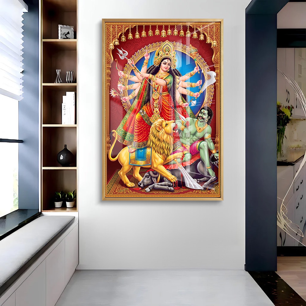 Mahishasura Mardini Durga Mata Wall Painting