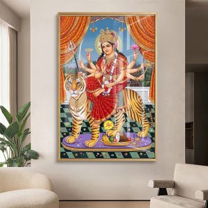 Goddess Durga Tiger Palace Courtyard Art