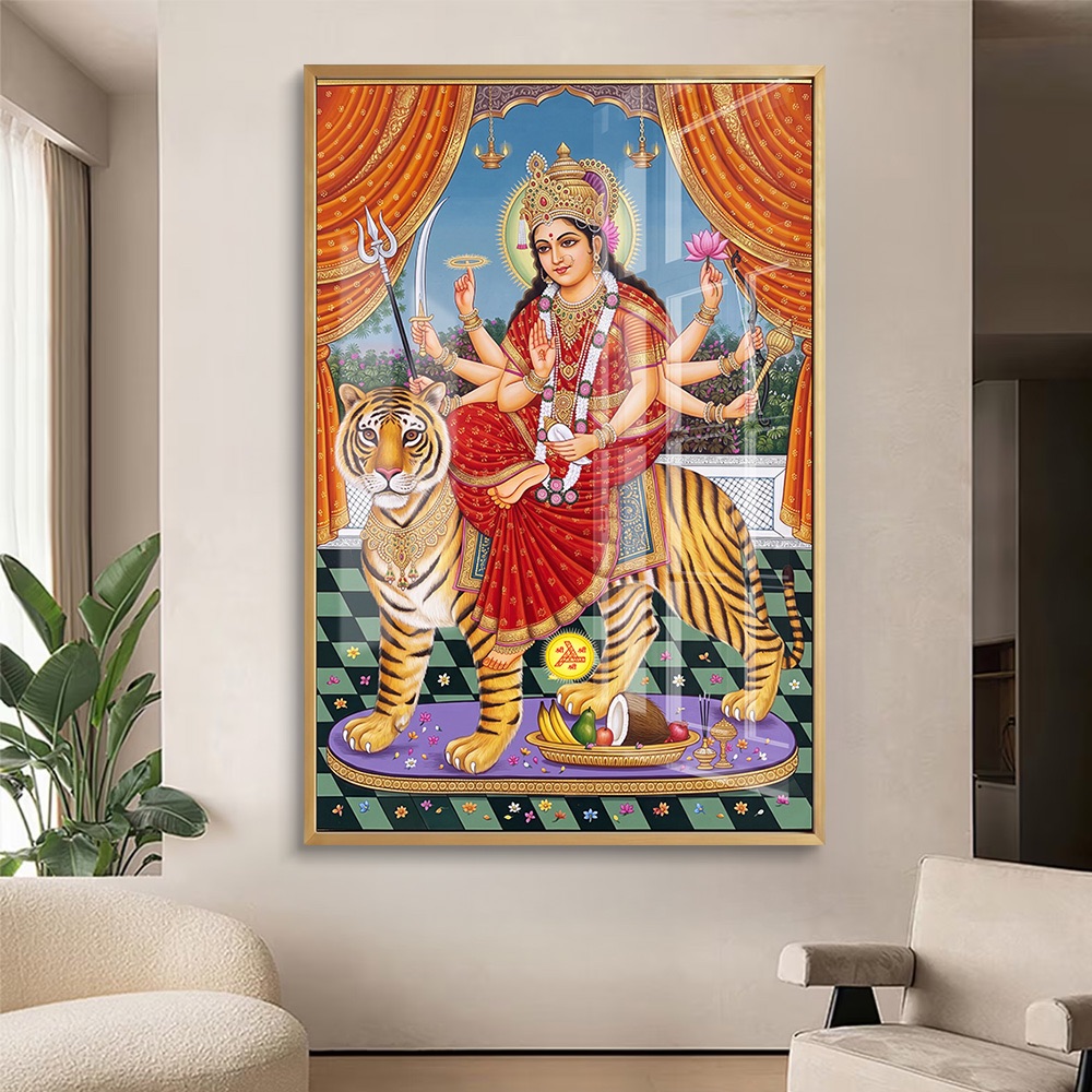 Goddess Durga Tiger Palace Courtyard Art