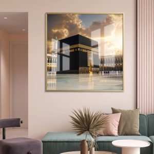 Kaaba Reflection Square Islamic Art