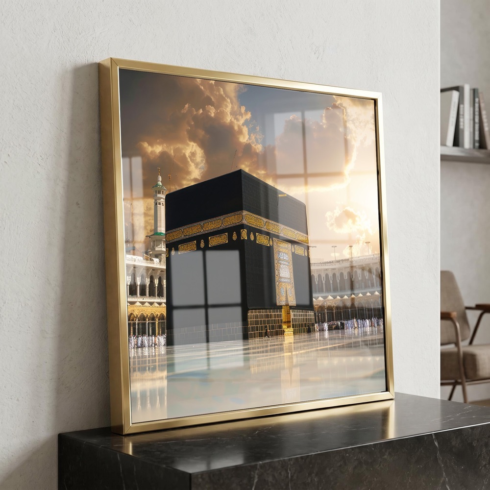 Kaaba Reflection Square Islamic Art - Image 3