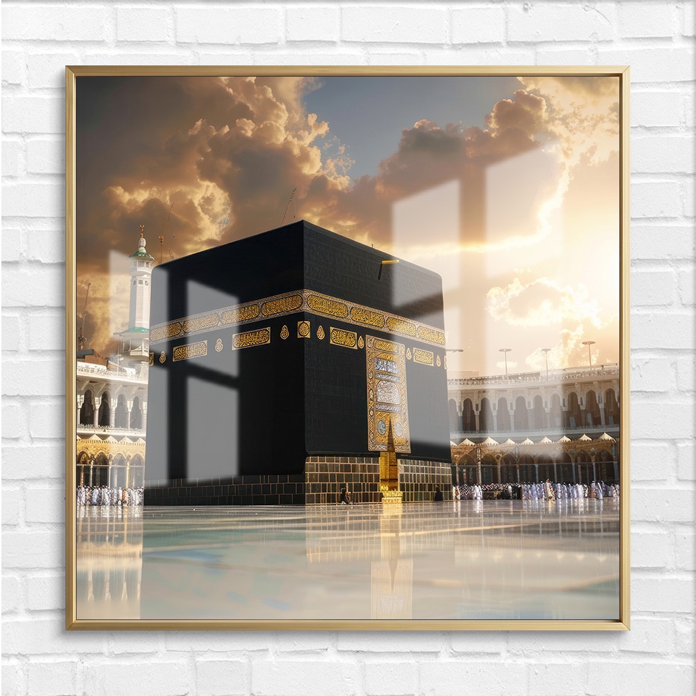 Kaaba Reflection Square Islamic Art - Image 4