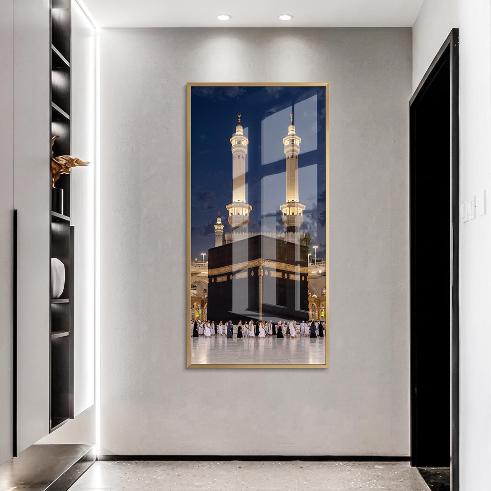 Kaaba Minarets Night Mecca Wall Art - Image 2
