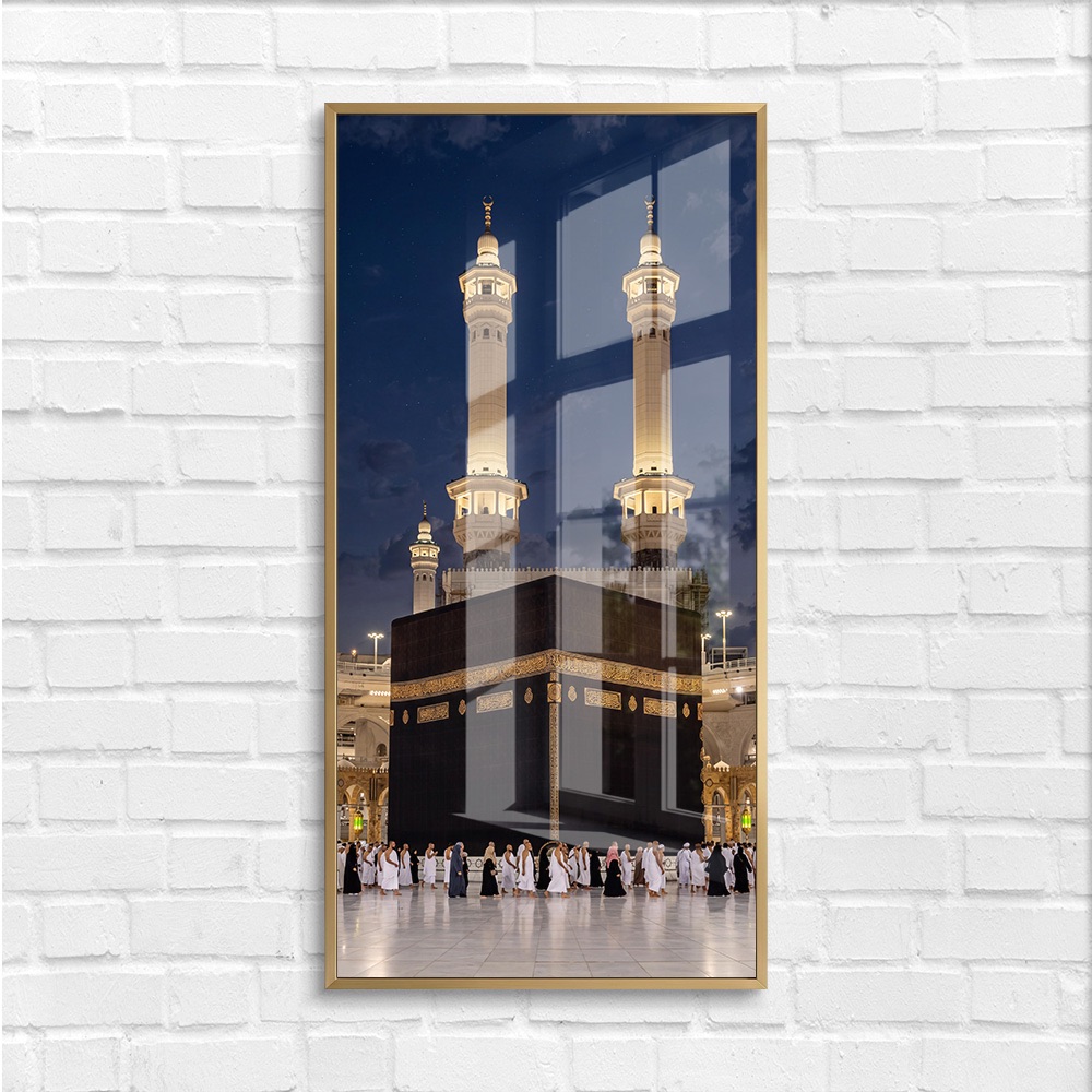 Kaaba Minarets Night Mecca Wall Art - Image 4