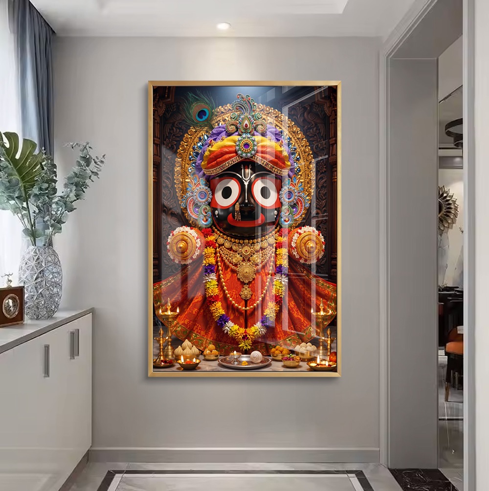Divine Lord Jagannath Wall Painting - Image 2