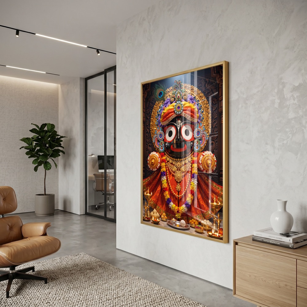 Divine Lord Jagannath Wall Painting - Image 3