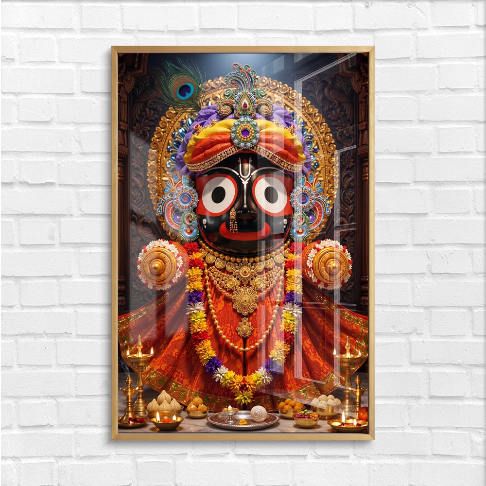 Divine Lord Jagannath Wall Painting - Image 4