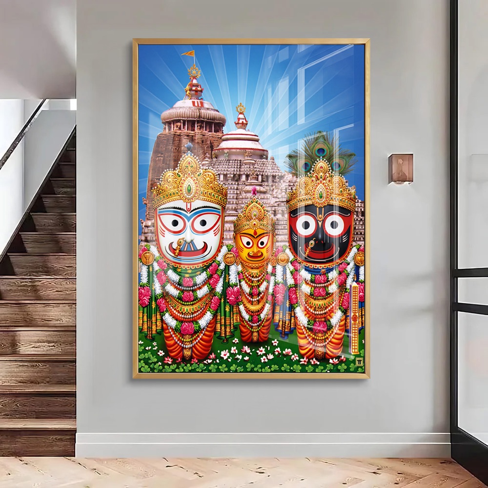 Jagannath Trinity Puri Temple Wall Art