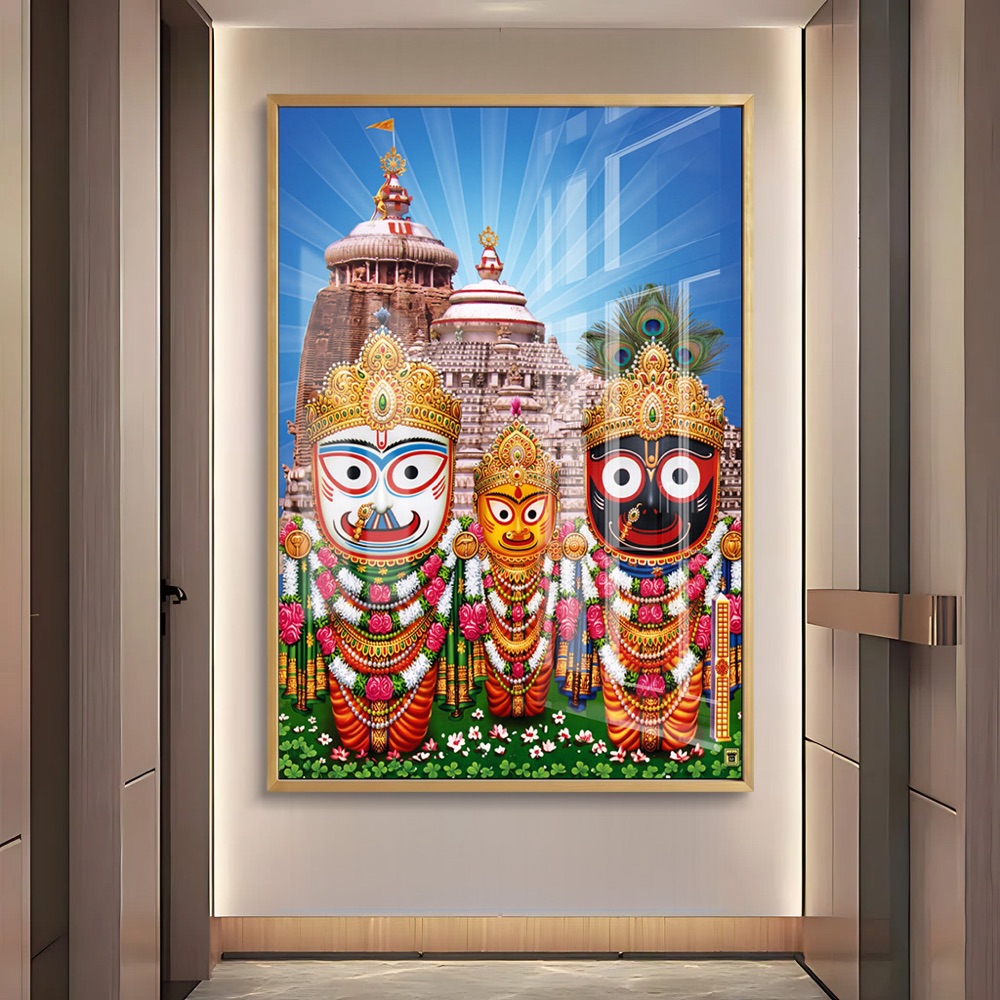 Jagannath Trinity Puri Temple Wall Art - Image 2