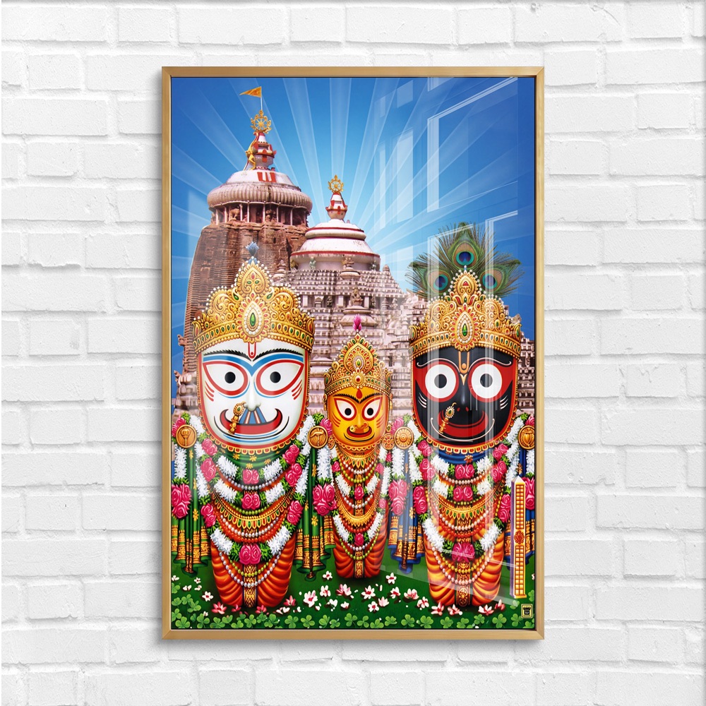Jagannath Trinity Puri Temple Wall Art - Image 4