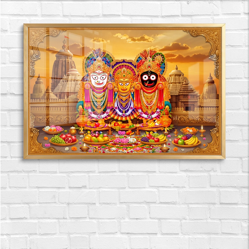 Jagannath Trinity Puri Temple Sunset Wall Art - Image 4