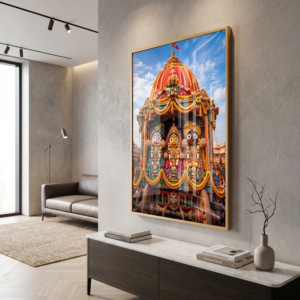 Jagannath Trinity Rath Yatra Chariot Wall Art - Image 3