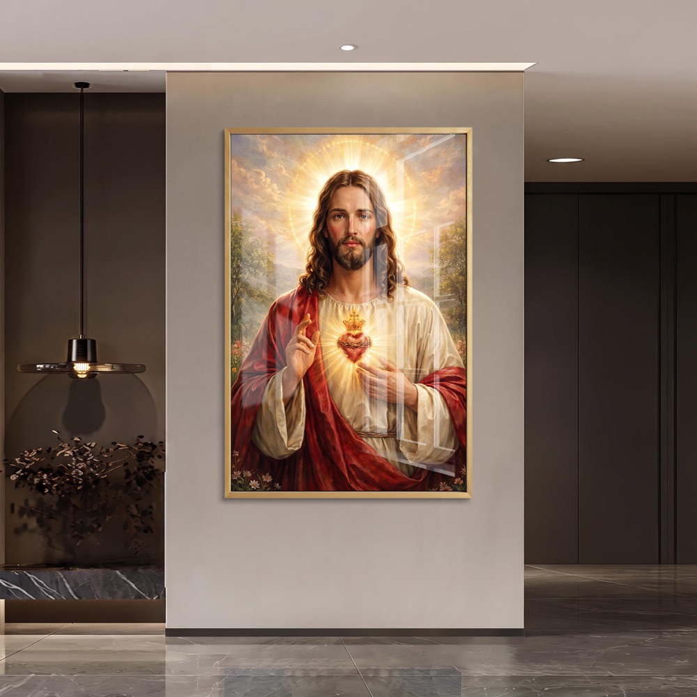 Sacred Heart of Jesus Wall Painting - Image 2