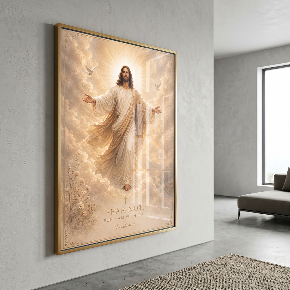 Fear Not Isaiah 41 10 Jesus Art - Image 3