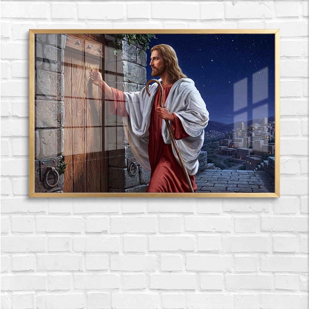 Jesus Knocking at the Door Painting - Image 4