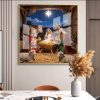 Baby Jesus Nativity Scene Painting