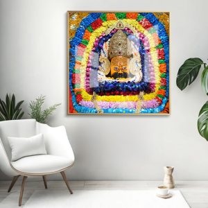 Khatu Shyam Colorful Floral Garland Painting
