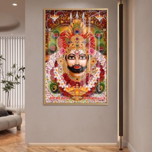 Khatu Shyam Ji Glowing Diya Painting Frame