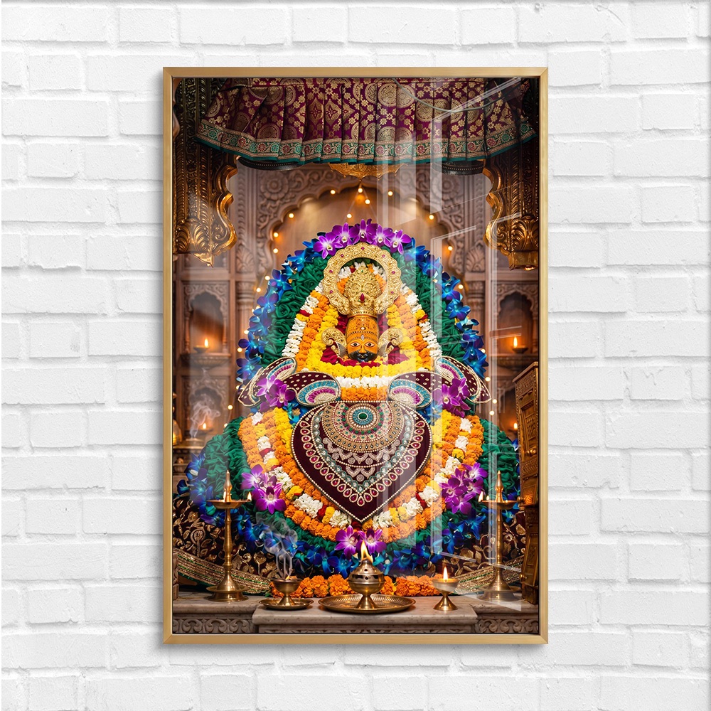 Shyam Baba Mandir Garbhagriha Darshan Painting - Image 4