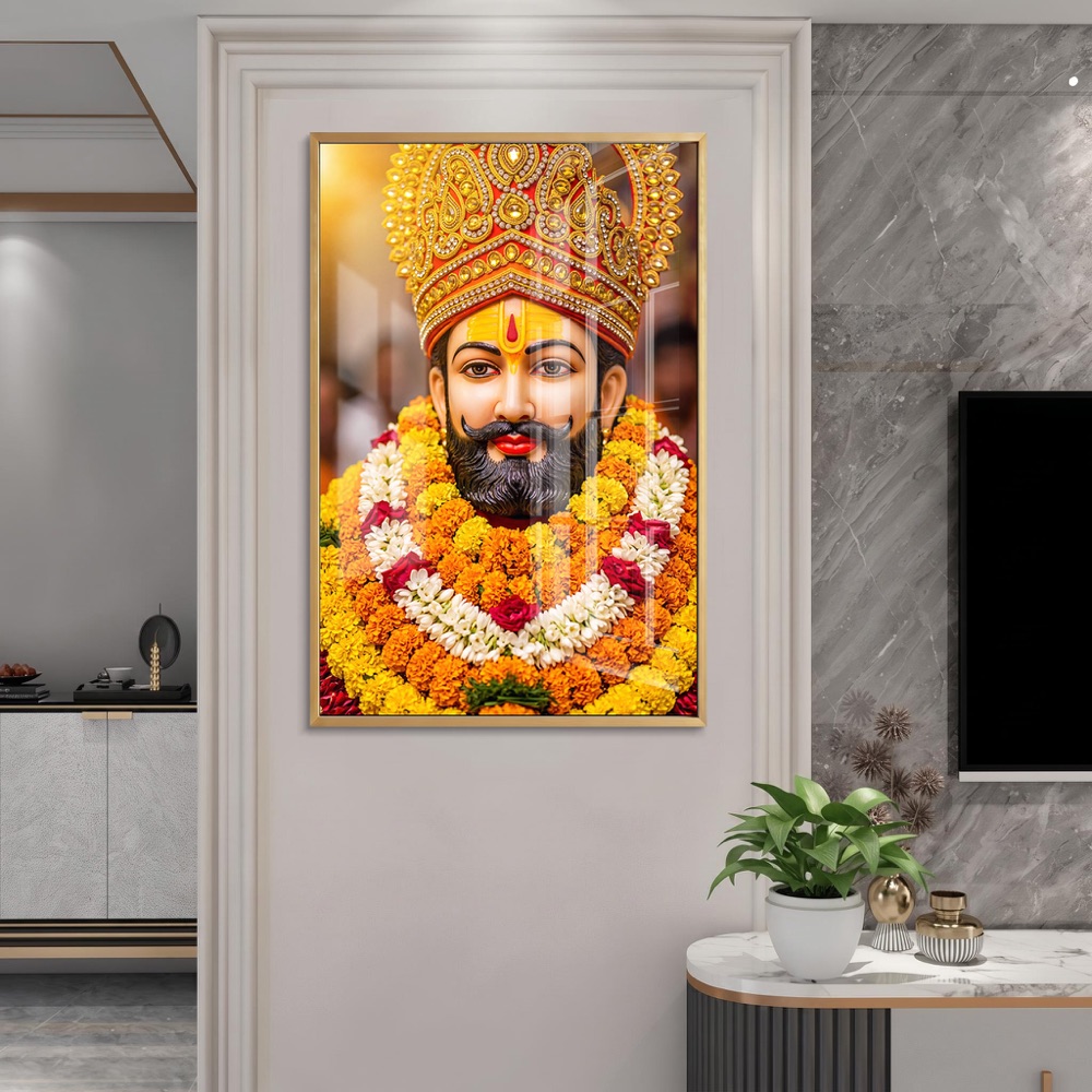 Close Up Khatu Baba Portrait Frame - Image 2