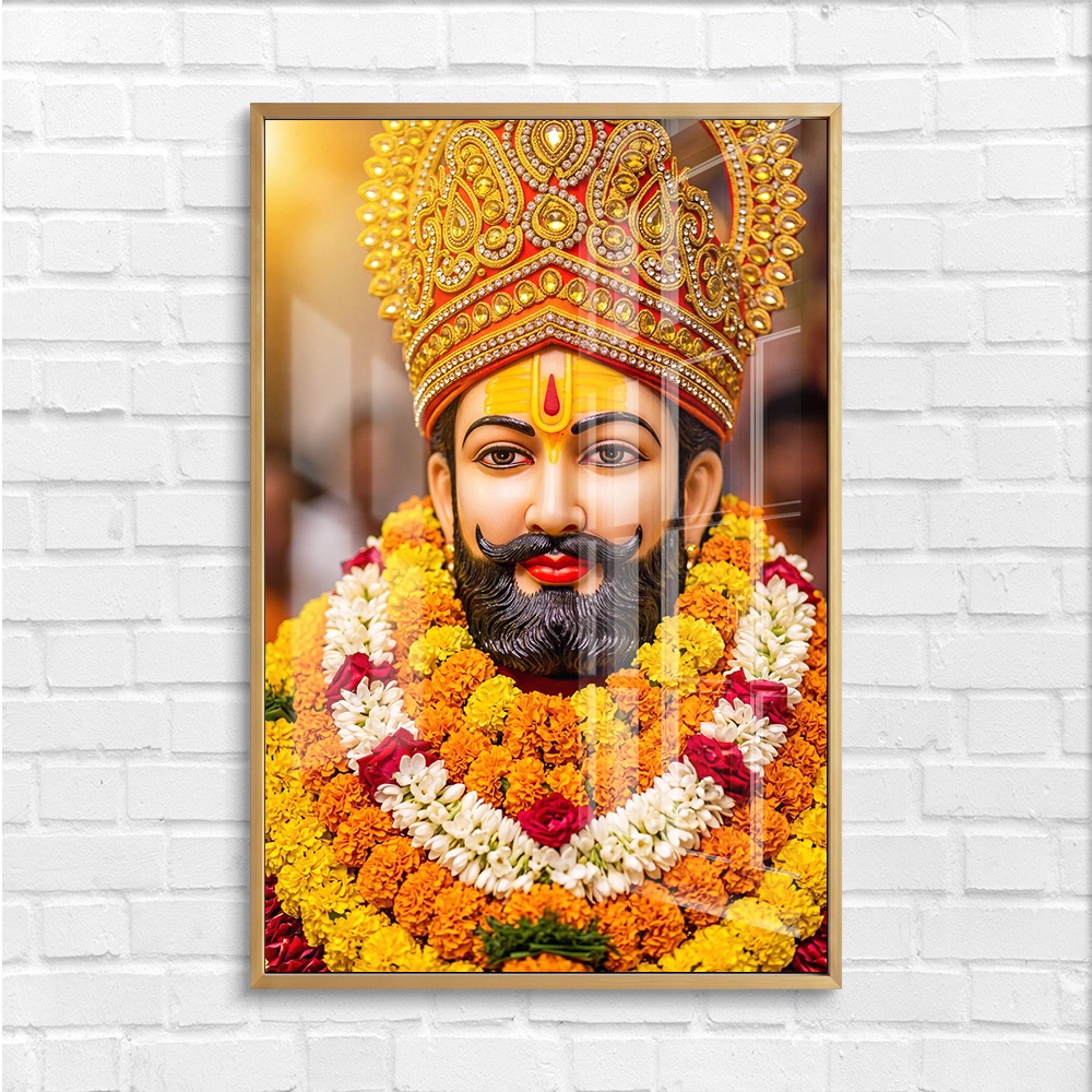 Close Up Khatu Baba Portrait Frame - Image 4