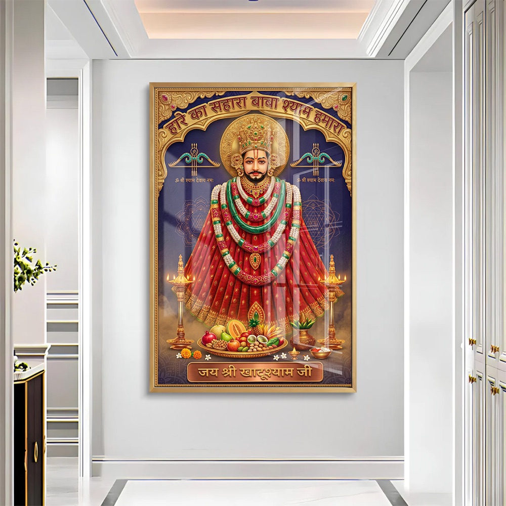 Royal Red Poshak Khatu Shyam Painting - Image 2