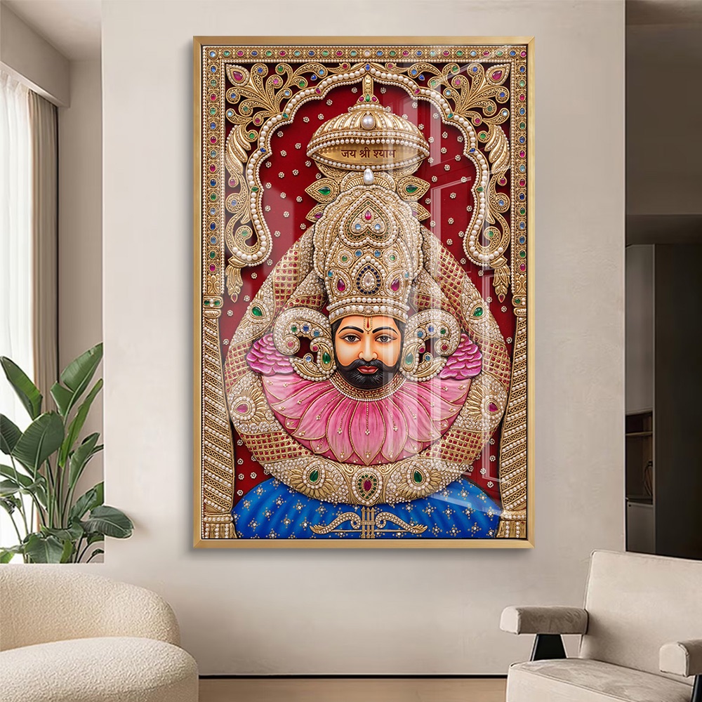 Tanjore Style Khatu Shyam Ji Frame - Image 2