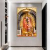 Shirdi Sai Baba Golden Throne Painting