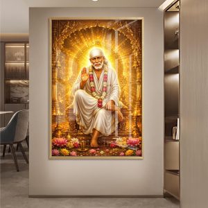 Sai Baba Blessing Wall Art