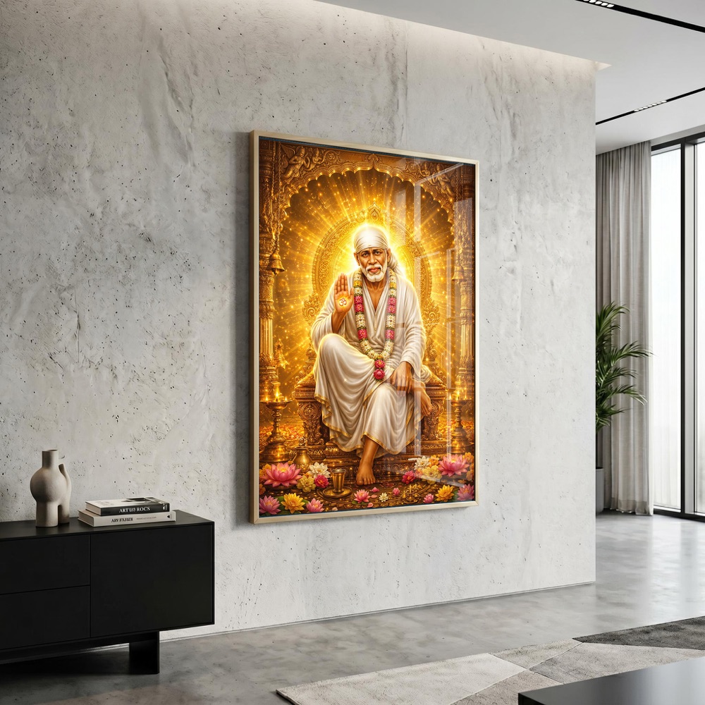 Sai Baba Blessing Wall Art - Image 3