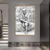 Black and White Sai Baba Glass Art