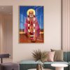 Vibrant Sai Baba Pink Attire Art