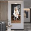 Sai Baba Diya Wooden Paduka Painting