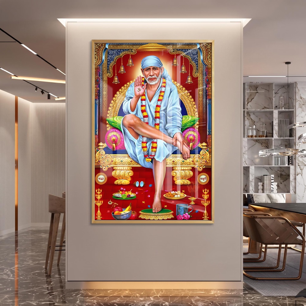 Sai Baba Shraddha Saburi Temple Wall Art