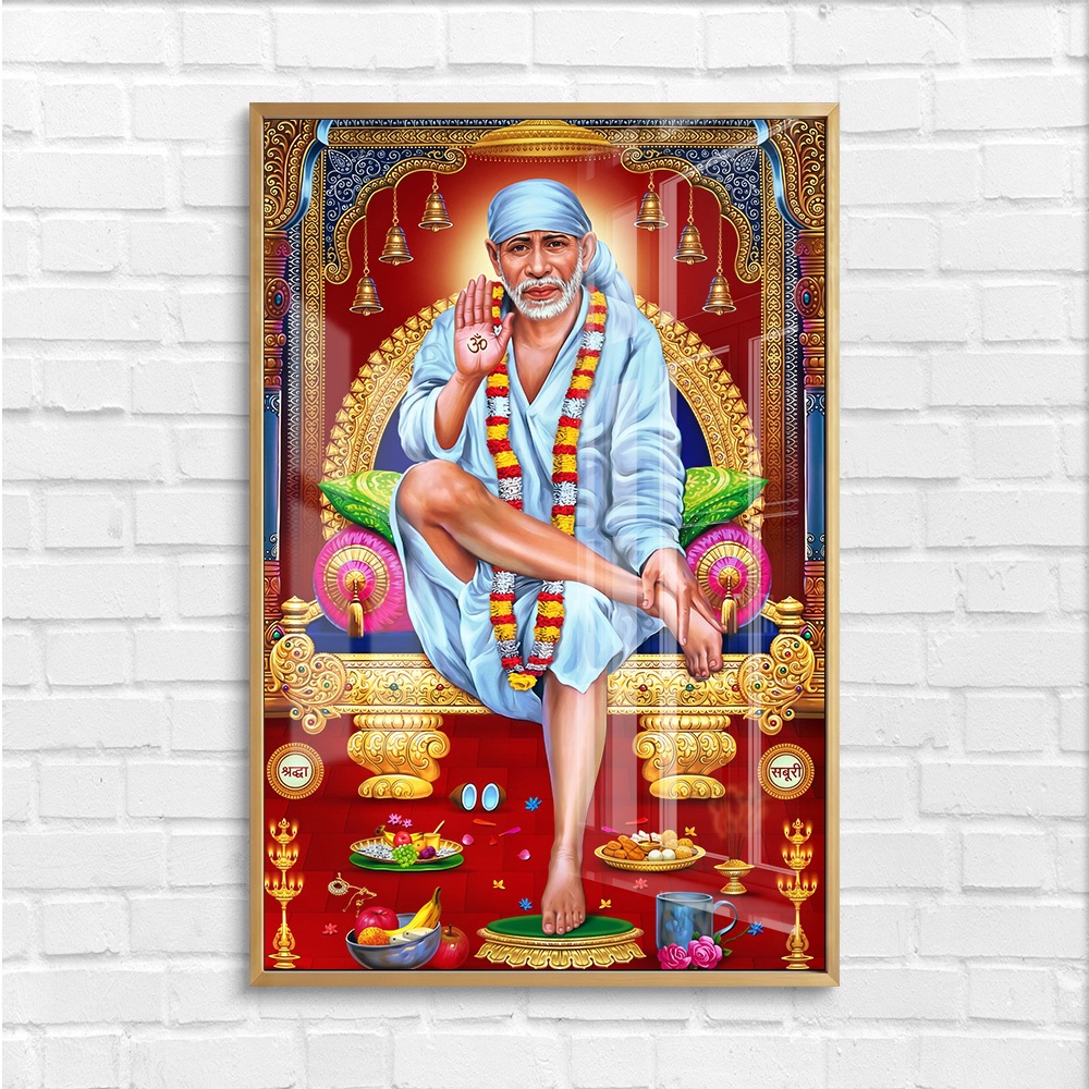 Sai Baba Shraddha Saburi Temple Wall Art - Image 4