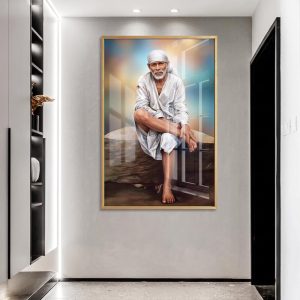Classic Sai Baba White Robe Painting