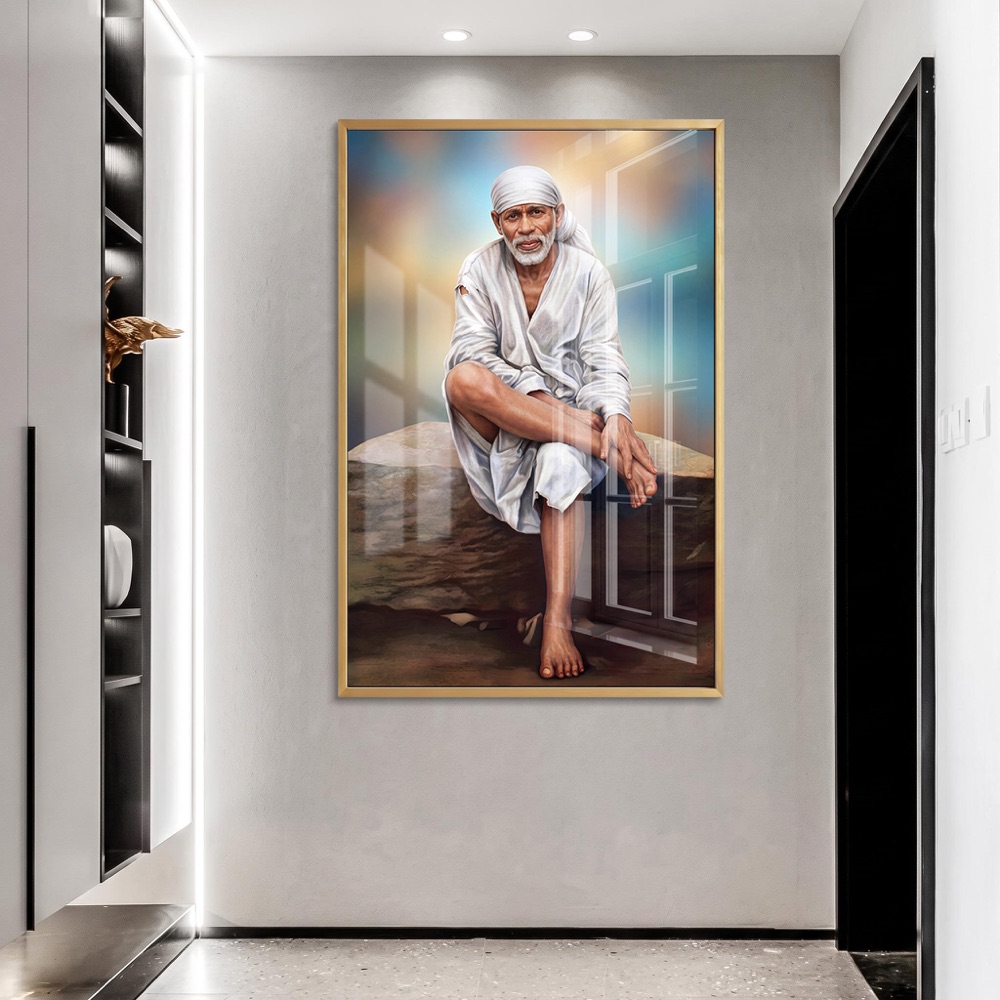 Classic Sai Baba White Robe Painting