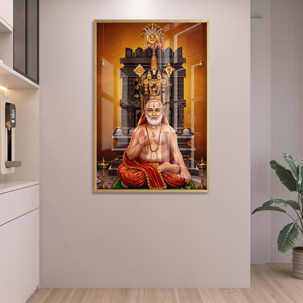 Sri Raghavendra Swamy Tirupati Balaji Wall Art - Image 2
