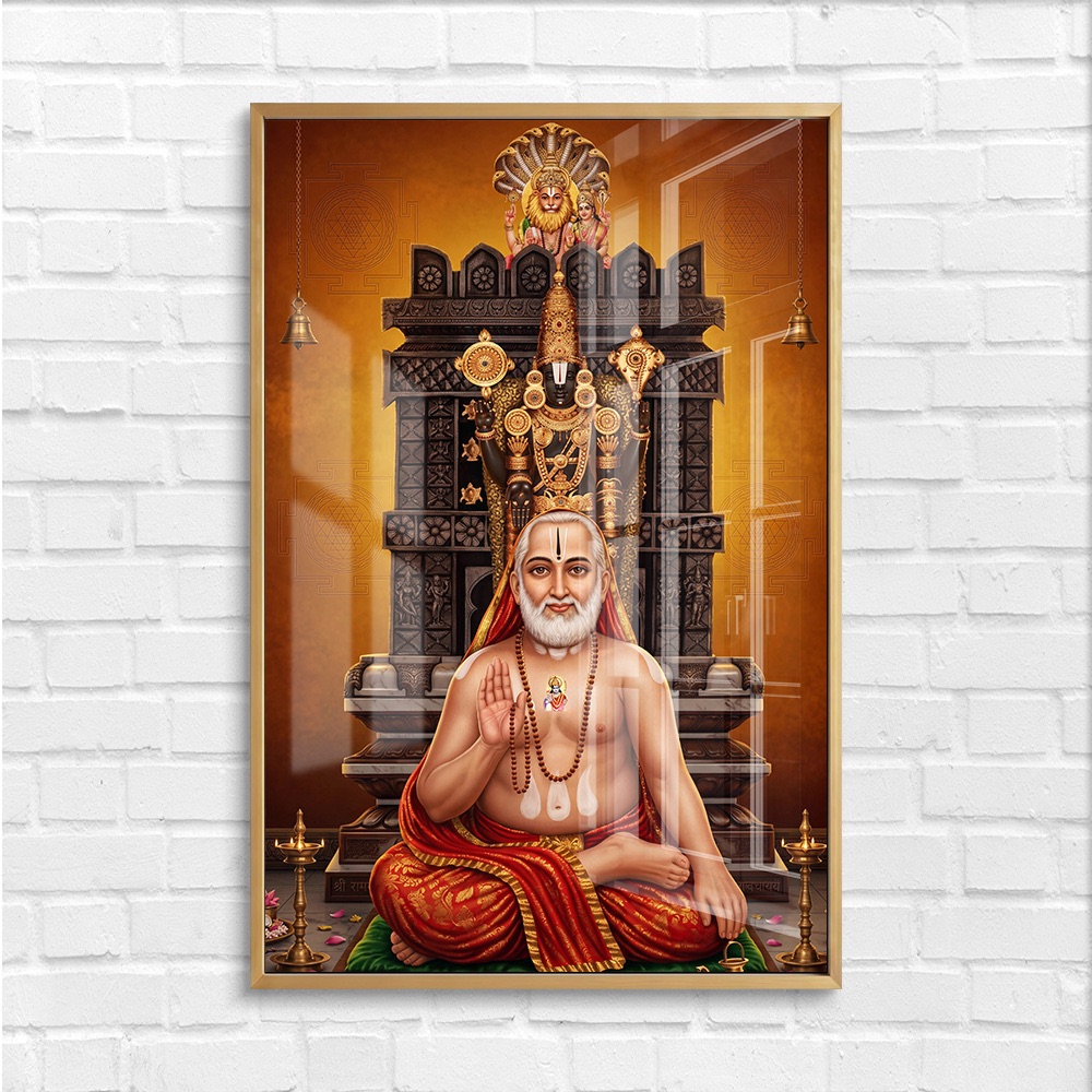 Sri Raghavendra Swamy Tirupati Balaji Wall Art - Image 4